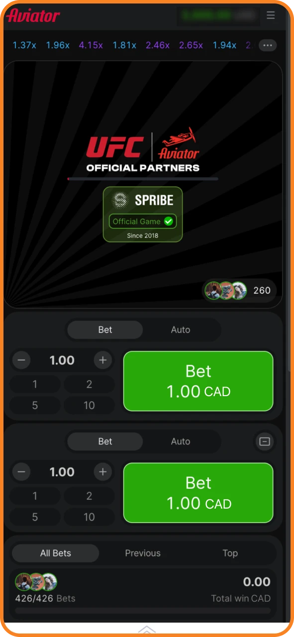 Open Aviator at Boho Casino and set your stake.