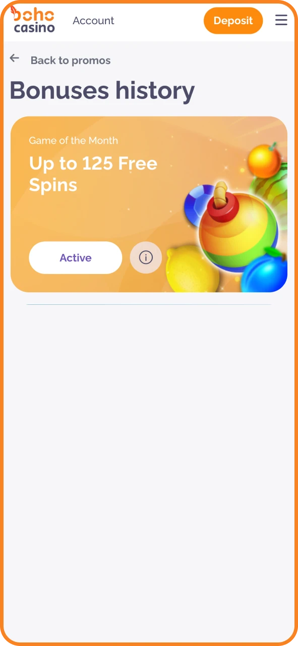 Claim and activate your Boho Casino bonus instantly.